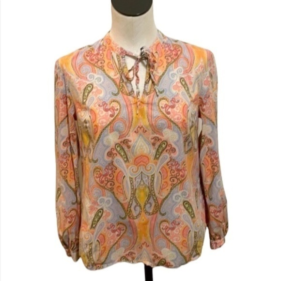 Tommie Hilfiger long sleeve tunic blouse Sz small - Picture 1 of 10